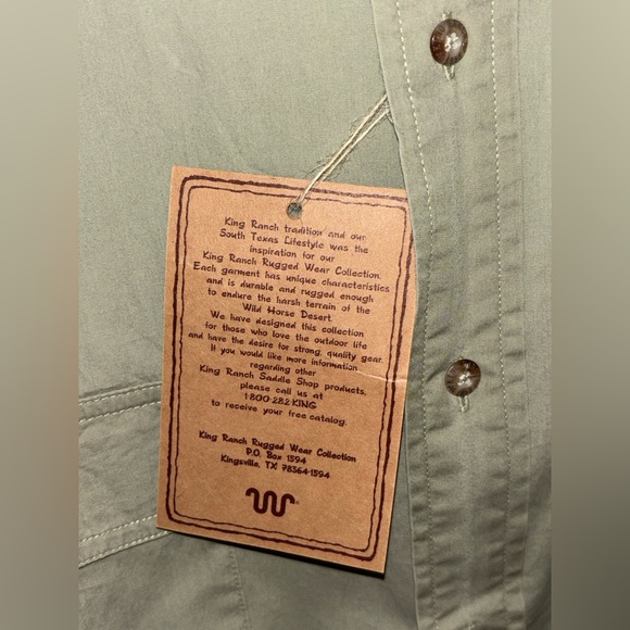 King Ranch Men's L/S Ultimate Western Fishing Shirt 3XLT - Picture 9 of 10